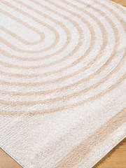 LIVABLISS Beige Fossay Washable Shaggy Modern Rug - Image 5 of 6