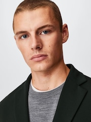 Mango Green Structured Cotton Blazer - Image 4 of 6