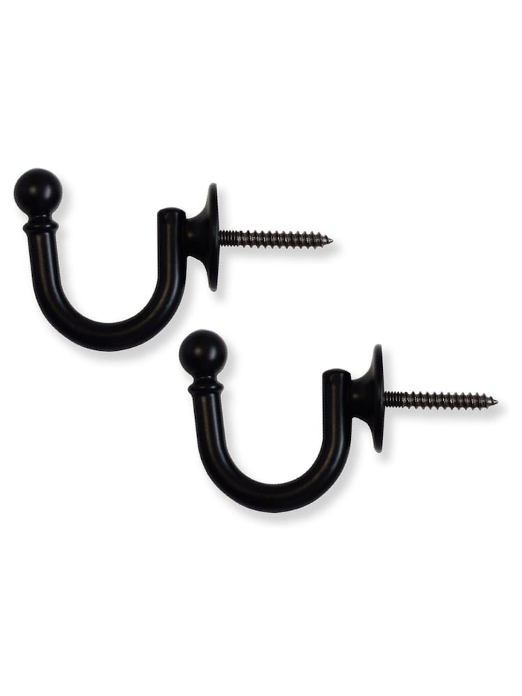Laura Ashley Black Ball End Hooks - Image 2 of 3 Laura Ashley Black Ball End Hooks - Image 2 of 3