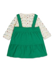M&Co Green Christmas Tree Pinny Set - Image 2 of 5