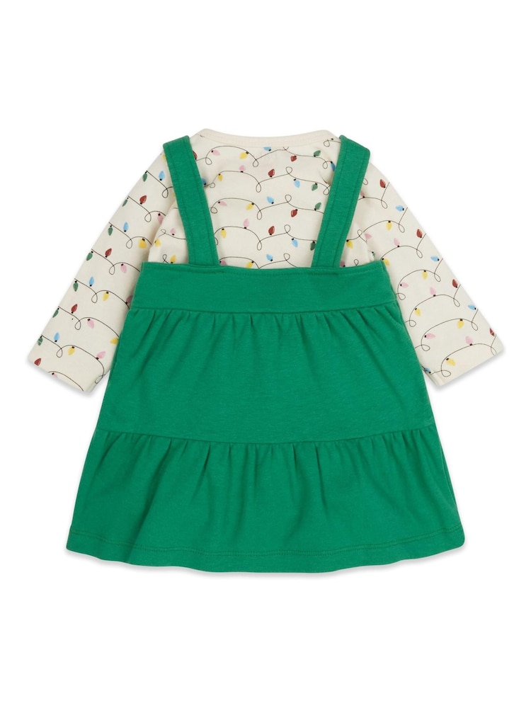 M&Co Green Christmas Tree Pinny Set - Image 2 of 5 M&Co Green Christmas Tree Pinny Set - Image 2 of 5