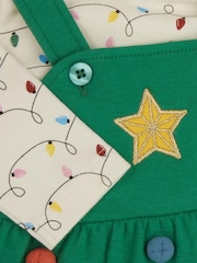 M&Co Green Christmas Tree Pinny Set - Image 3 of 5