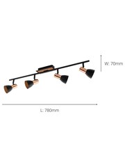Eglo Black/Copper Barnham Spotlights - Image 3 of 3