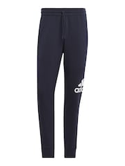 adidas Blue Essentials French Terry Tapered Cuff Logo Joggers - Image 4 of 6