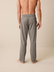 Neutral/Grey Signature Brushed Woven Check Pyjama Bottoms - Image 3 of 6