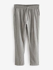 Neutral/Grey Signature Brushed Woven Check Pyjama Bottoms - Image 5 of 6