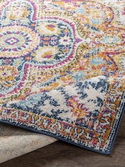 LIVABLISS Blue Floransa Vintage Traditional Boho Rug - Image 4 of 6