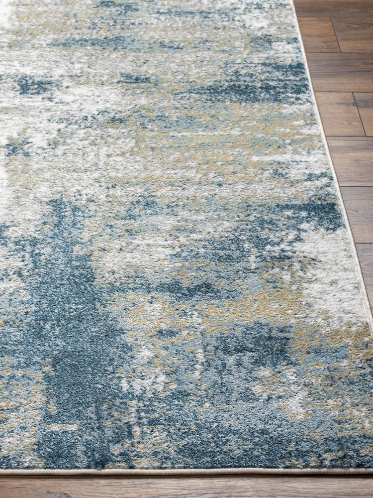 LIVABLISS Blue San Francisco Abstract Modern Marble Rug - Image 2 of 6 LIVABLISS Blue San Francisco Abstract Modern Marble Rug - Image 2 of 6