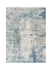 LIVABLISS Blue San Francisco Abstract Modern Marble Rug - Image 6 of 6