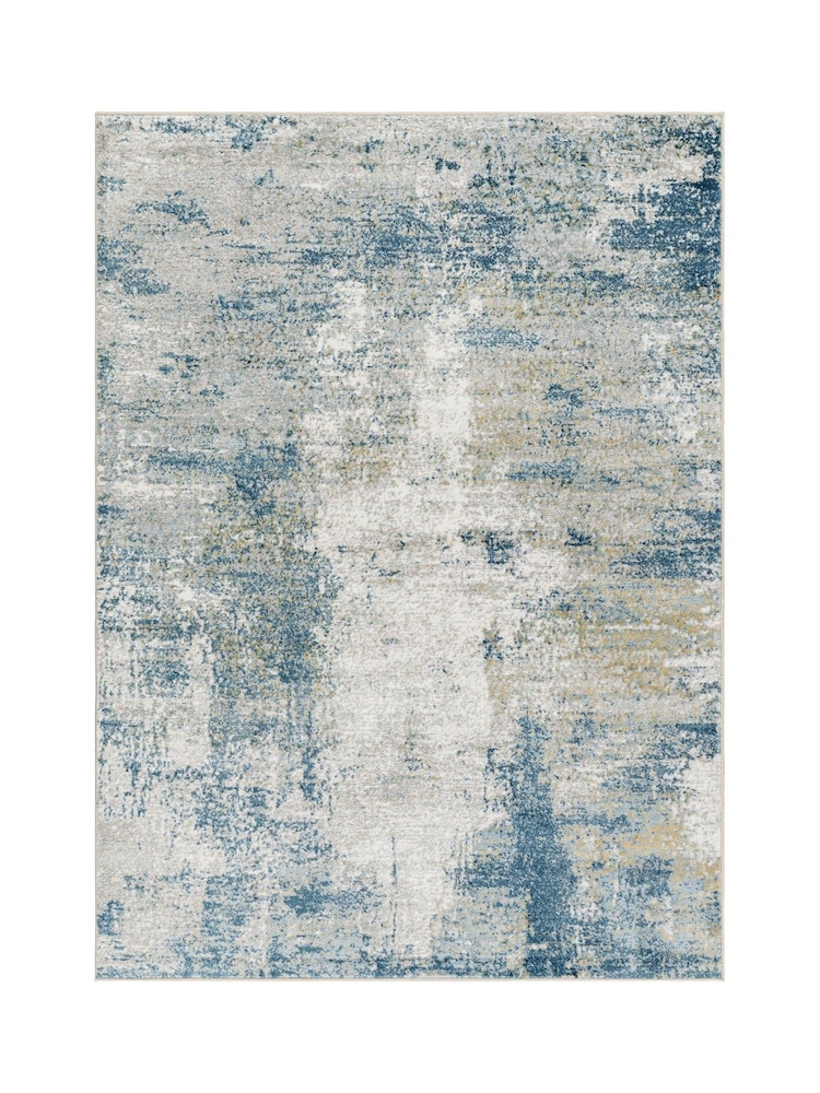 LIVABLISS Blue San Francisco Abstract Modern Marble Rug - Image 6 of 6 LIVABLISS Blue San Francisco Abstract Modern Marble Rug - Image 6 of 6