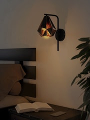 Eglo Black Carlton 4 Wall Light - Image 2 of 4