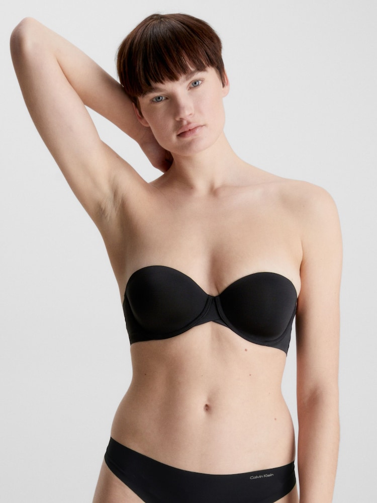 Calvin Klein Black Underlined Strapless Bra - Image 1 of 5