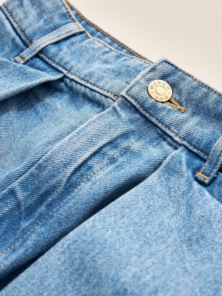 Own. Mid Blue Tapered Jeans - Image 6 of 8