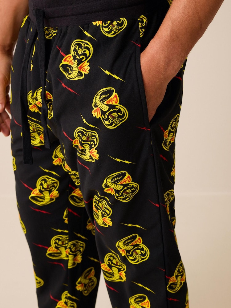 Cobra Kai Black License Motionflex Cosy Pyjamas Bottoms - Image 1 of 7