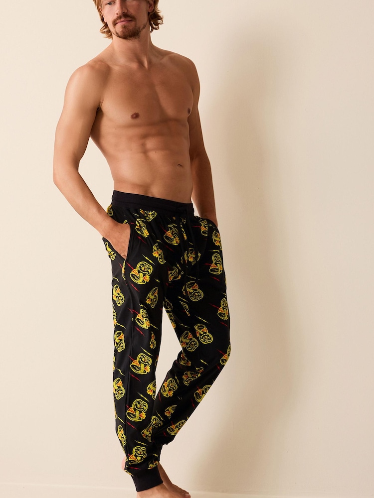 Cobra Kai Black License Motionflex Cosy Pyjamas Bottoms - Image 2 of 7