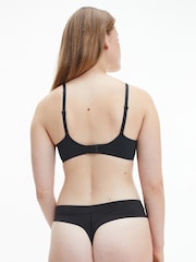 Calvin Klein Black Cut-Out Print Thong - Image 2 of 3