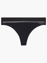 Calvin Klein Black Cut-Out Print Thong - Image 3 of 3