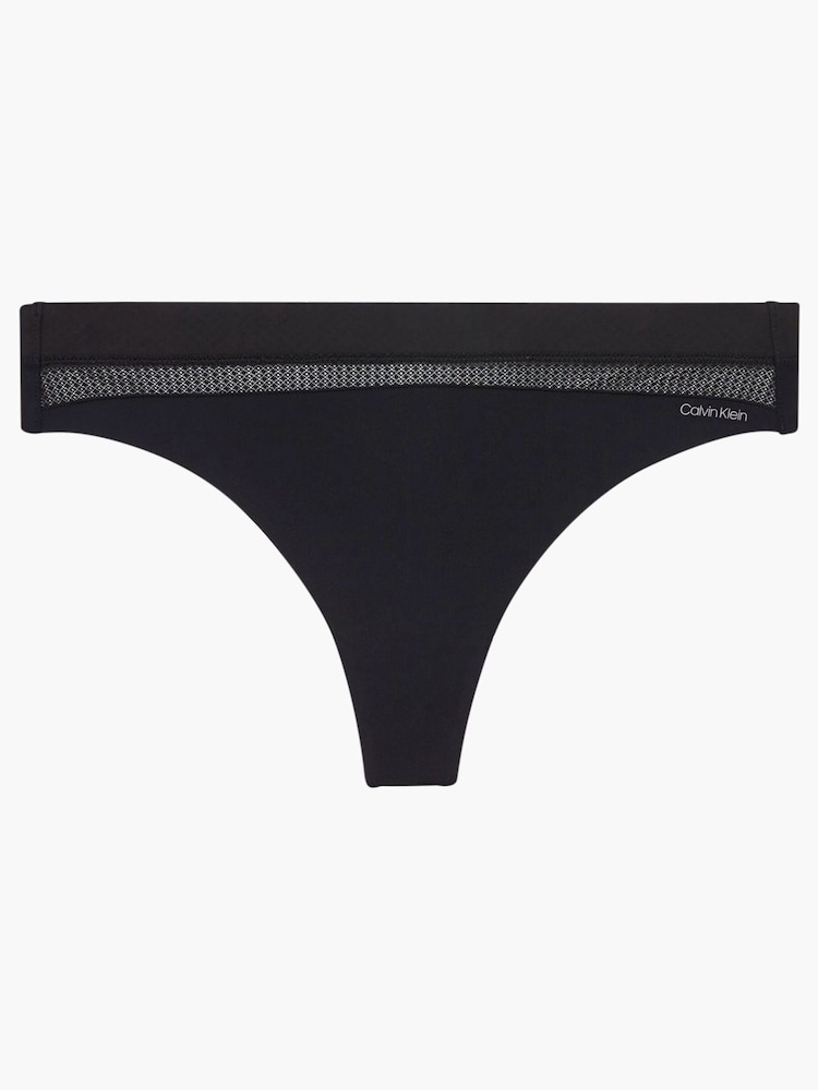 Calvin Klein Black Cut-Out Print Thong - Image 3 of 3
