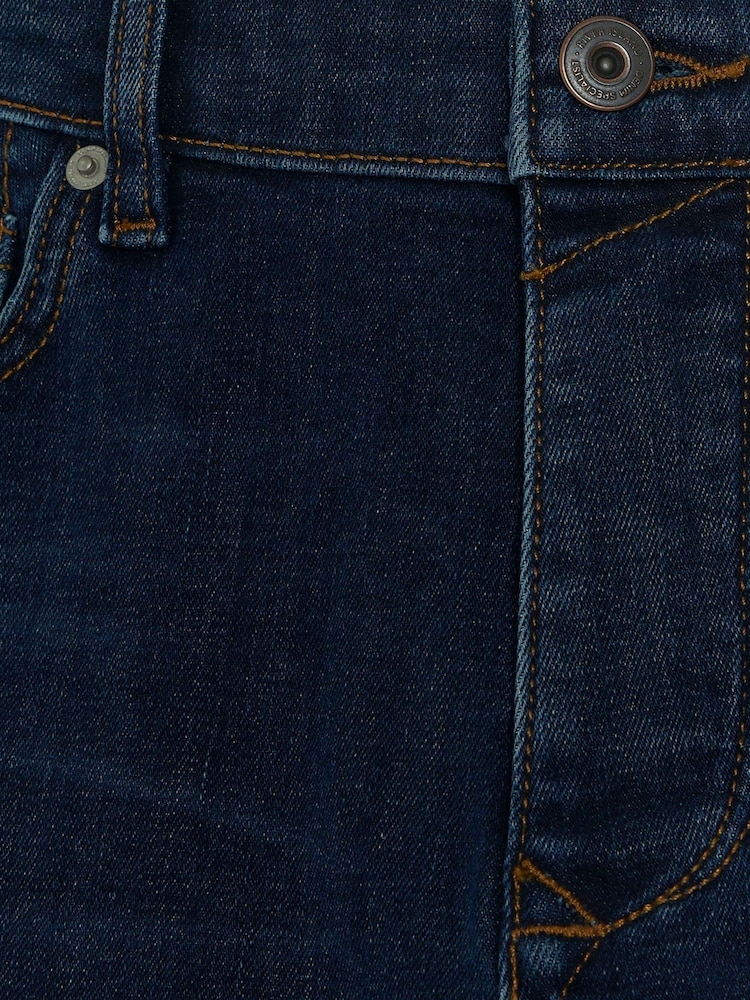 River Island Dark Blue Slim Fit Stretch Jeans - Image 7 of 7 River Island Dark Blue Slim Fit Stretch Jeans - Image 7 of 7