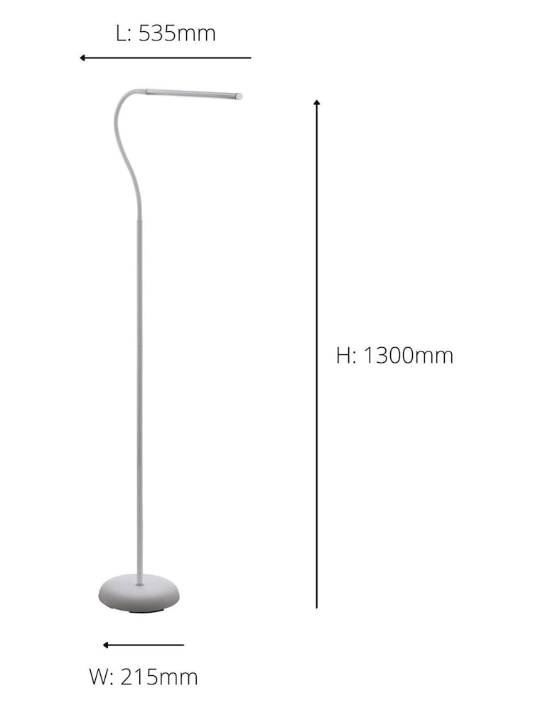 Eglo White Laroa LED Touch Floor Lamp - Image 3 of 3