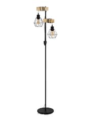 Eglo Black Townshend 5 Caged Floor Lamp - Image 4 of 5