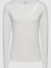 Reiss Cream Aubrey Cut-Out Long Sleeve Top - Image 2 of 7