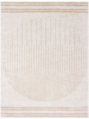 LIVABLISS Beige Fossay Washable Shaggy Modern Rug - Image 6 of 6