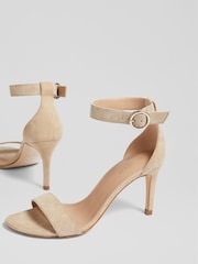 LK Bennett Natural Suede Single Strap Sandals - Image 4 of 4