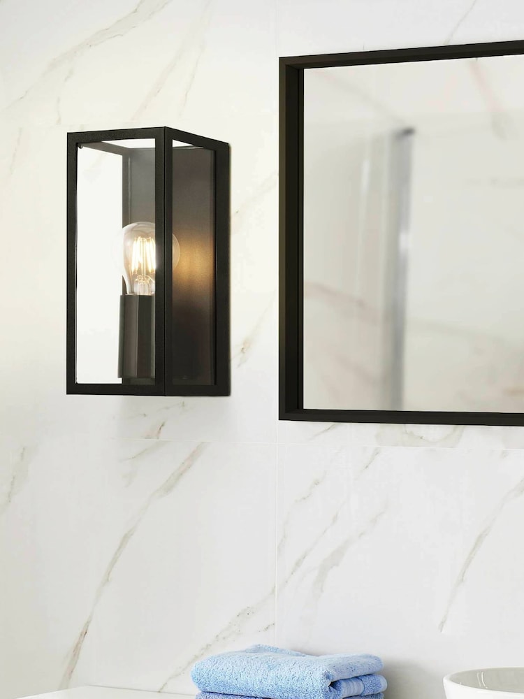 Eglo Black Amezola Caged Wall Light - Image 1 of 3