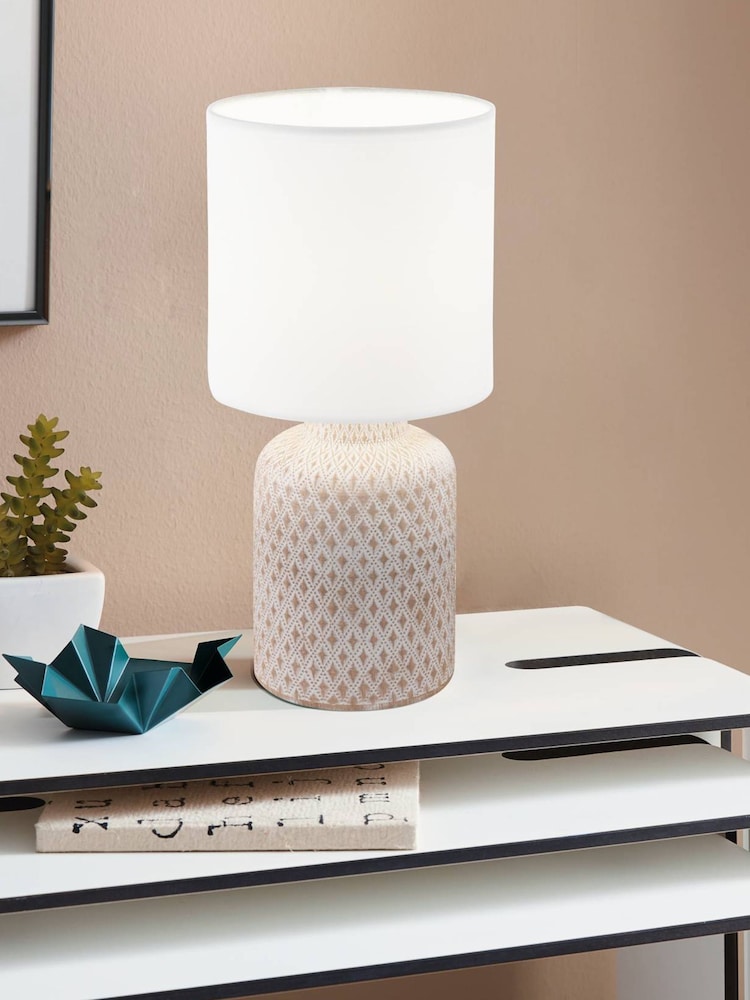 Eglo Cream/White Bellariva Table Lamp - Image 1 of 5