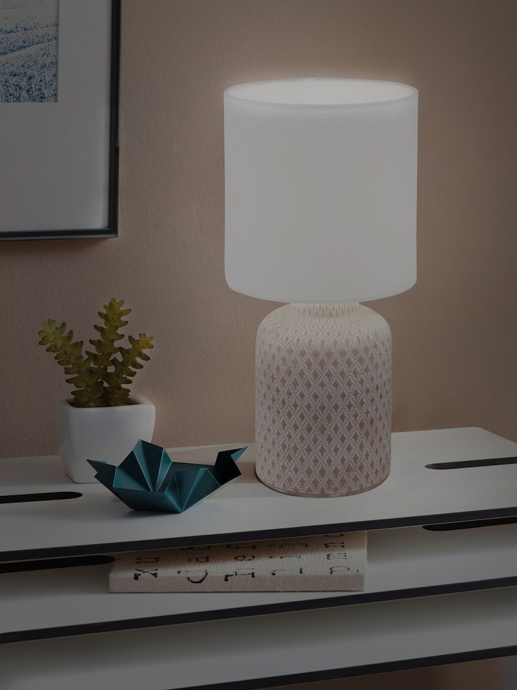 Eglo Cream/White Bellariva Table Lamp - Image 2 of 5