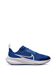 Nike Blue Air Zoom Pegasus 40 Youth Running Trainers - Image 1 of 11