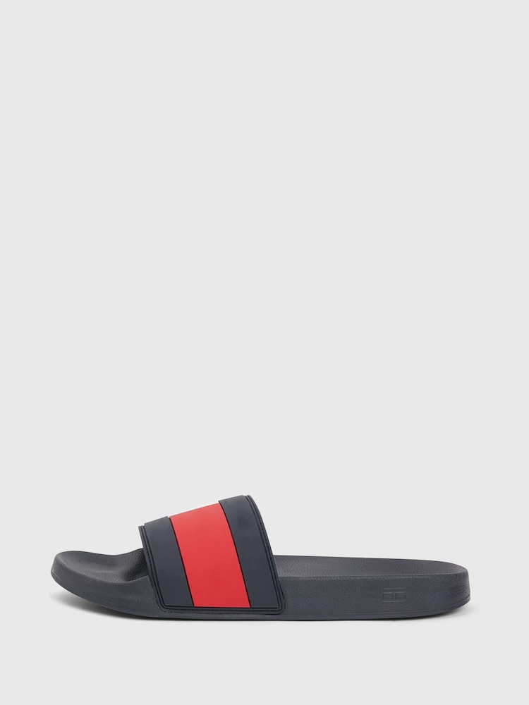 Tommy Hilfiger Blue Flag Pool Sliders - Image 2 of 5