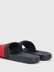 Tommy Hilfiger Blue Flag Pool Sliders - Image 4 of 5