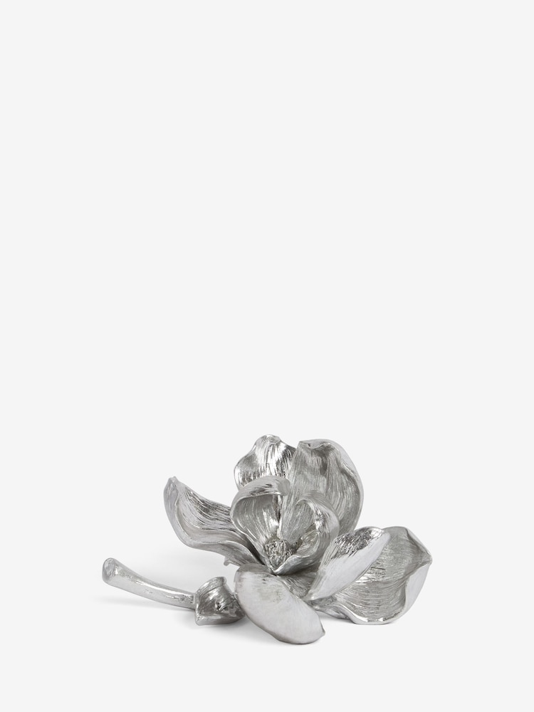 Silver Decorative Flower Ornament - Image 2 of 4