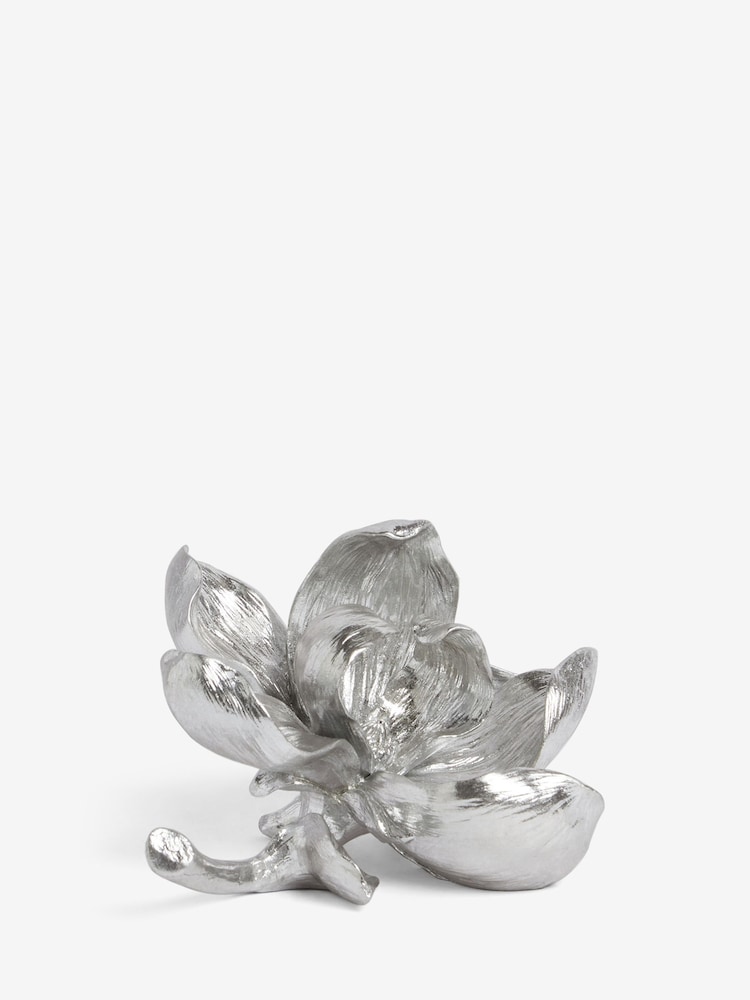 Silver Decorative Flower Ornament - Image 3 of 4