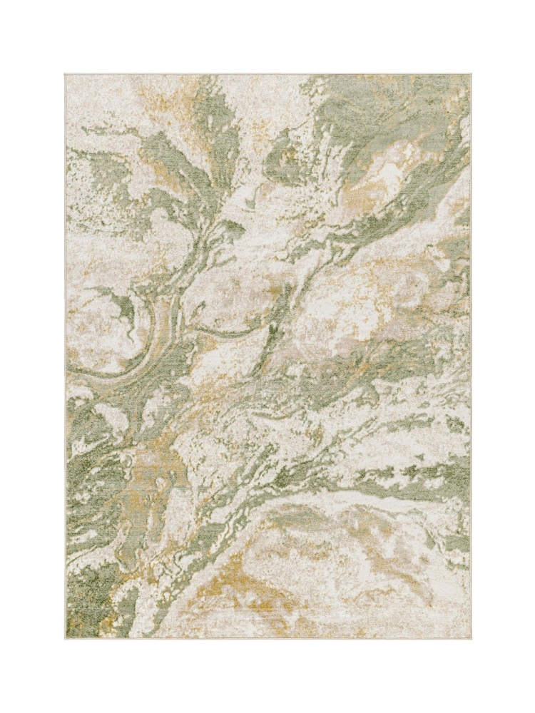 LIVABLISS Green San Francisco Abstract Modern Marble Rug - Image 6 of 6 LIVABLISS Green San Francisco Abstract Modern Marble Rug - Image 6 of 6