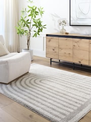 LIVABLISS Grey Fossay Washable Shaggy Modern Rug - Image 1 of 6