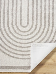 LIVABLISS Grey Fossay Washable Shaggy Modern Rug - Image 2 of 6