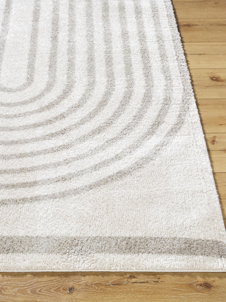 LIVABLISS Grey Fossay Washable Shaggy Modern Rug - Image 2 of 6