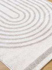 LIVABLISS Grey Fossay Washable Shaggy Modern Rug - Image 4 of 6