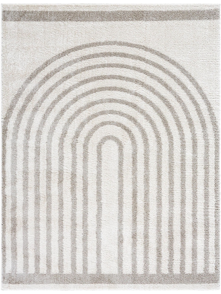 LIVABLISS Grey Fossay Washable Shaggy Modern Rug - Image 6 of 6