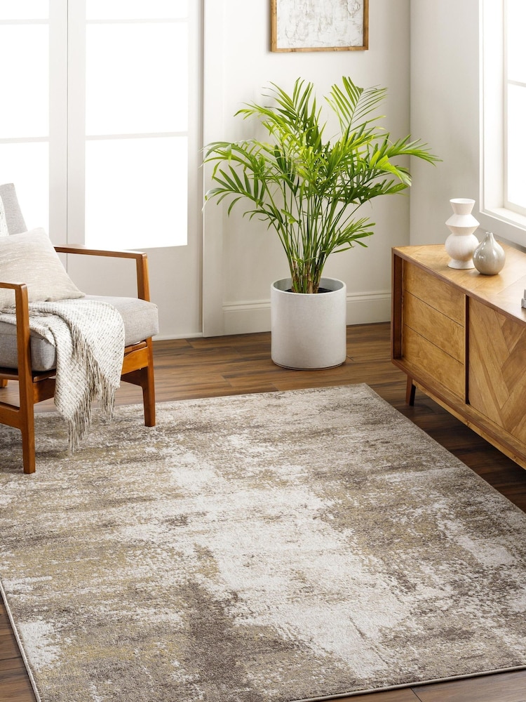 LIVABLISS Brown San Francisco Abstract Modern Marble Rug - Image 1 of 6 LIVABLISS Brown San Francisco Abstract Modern Marble Rug - Image 1 of 6