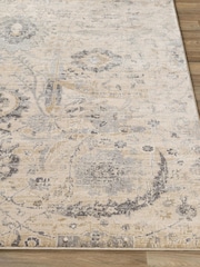 LIVABLISS Beige Indigo Vintage Traditional Floral Boho Rug - Image 2 of 6