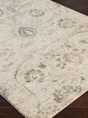 LIVABLISS Beige Indigo Vintage Traditional Floral Boho Rug - Image 5 of 6