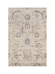 LIVABLISS Beige Indigo Vintage Traditional Floral Boho Rug - Image 6 of 6
