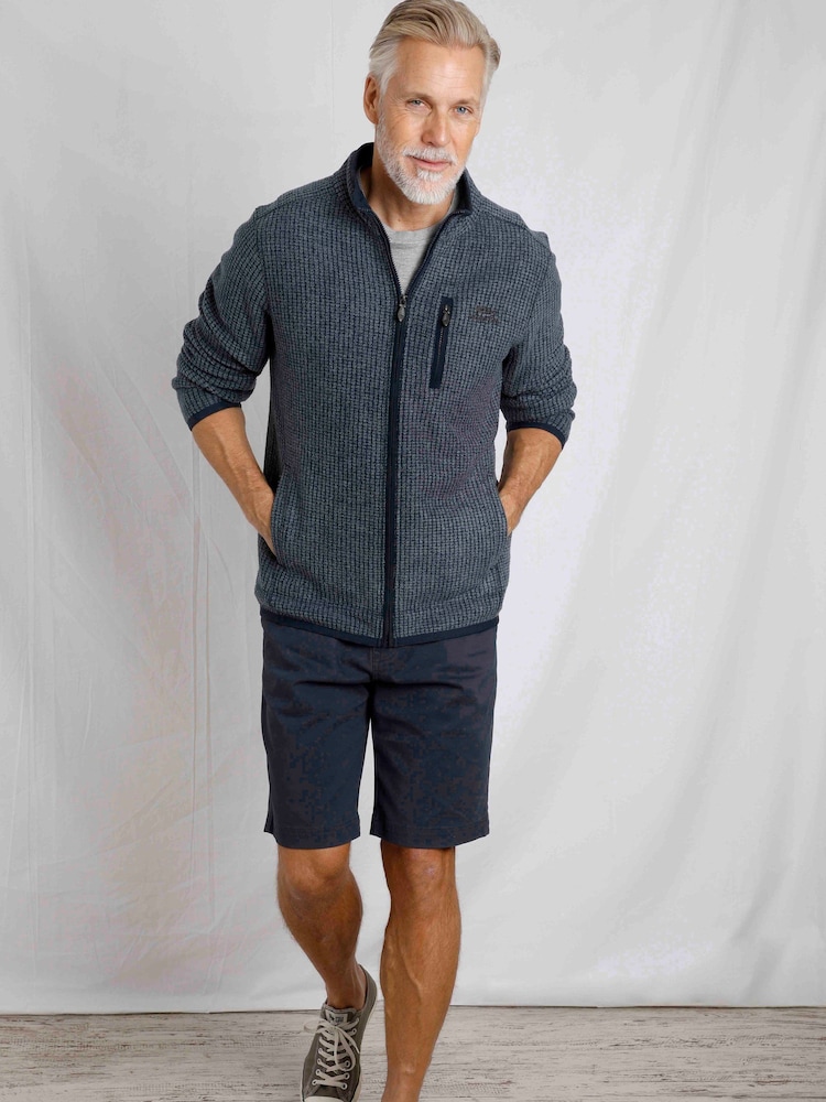 Weird Fish Rossten Recycled Full Zip Grid Fleece - Image 2 of 7