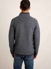Weird Fish Rossten Recycled Full Zip Grid Fleece - Image 3 of 7