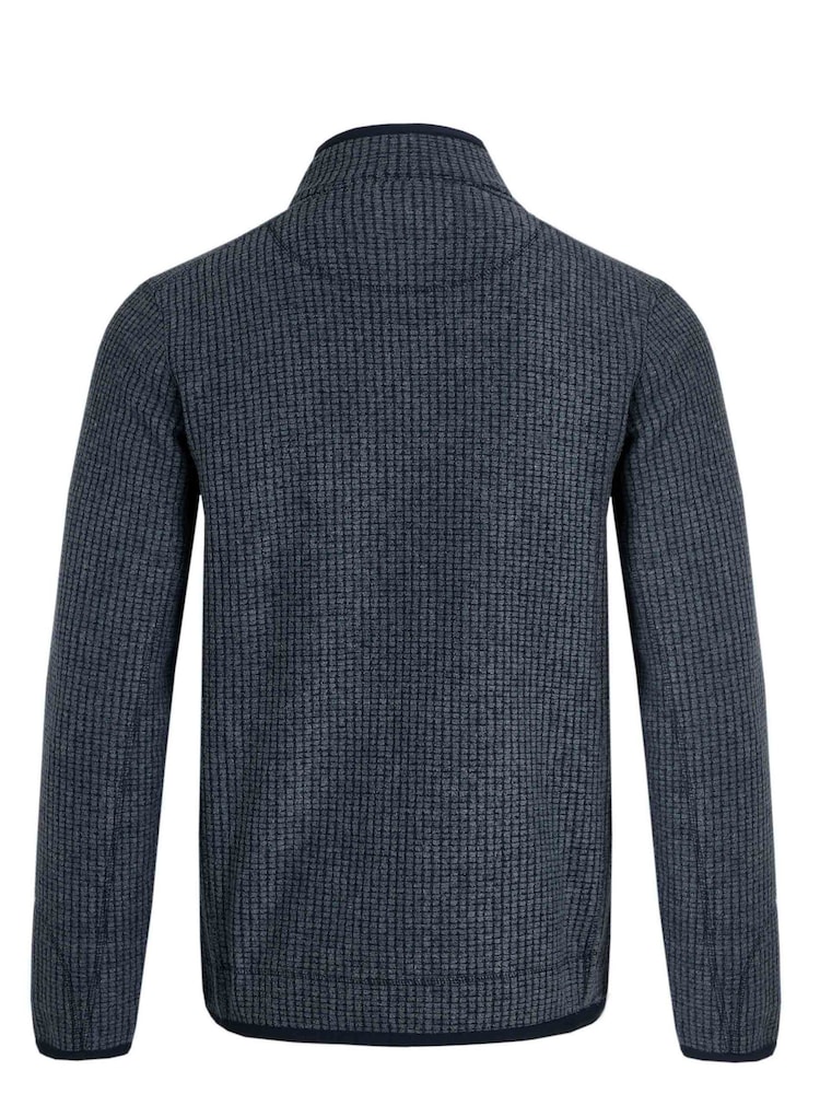 Weird Fish Rossten Recycled Full Zip Grid Fleece - Image 7 of 7