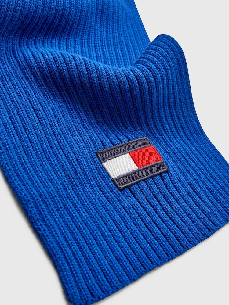 Tommy Hilfiger Blue Big Flag Scarf - Image 2 of 2